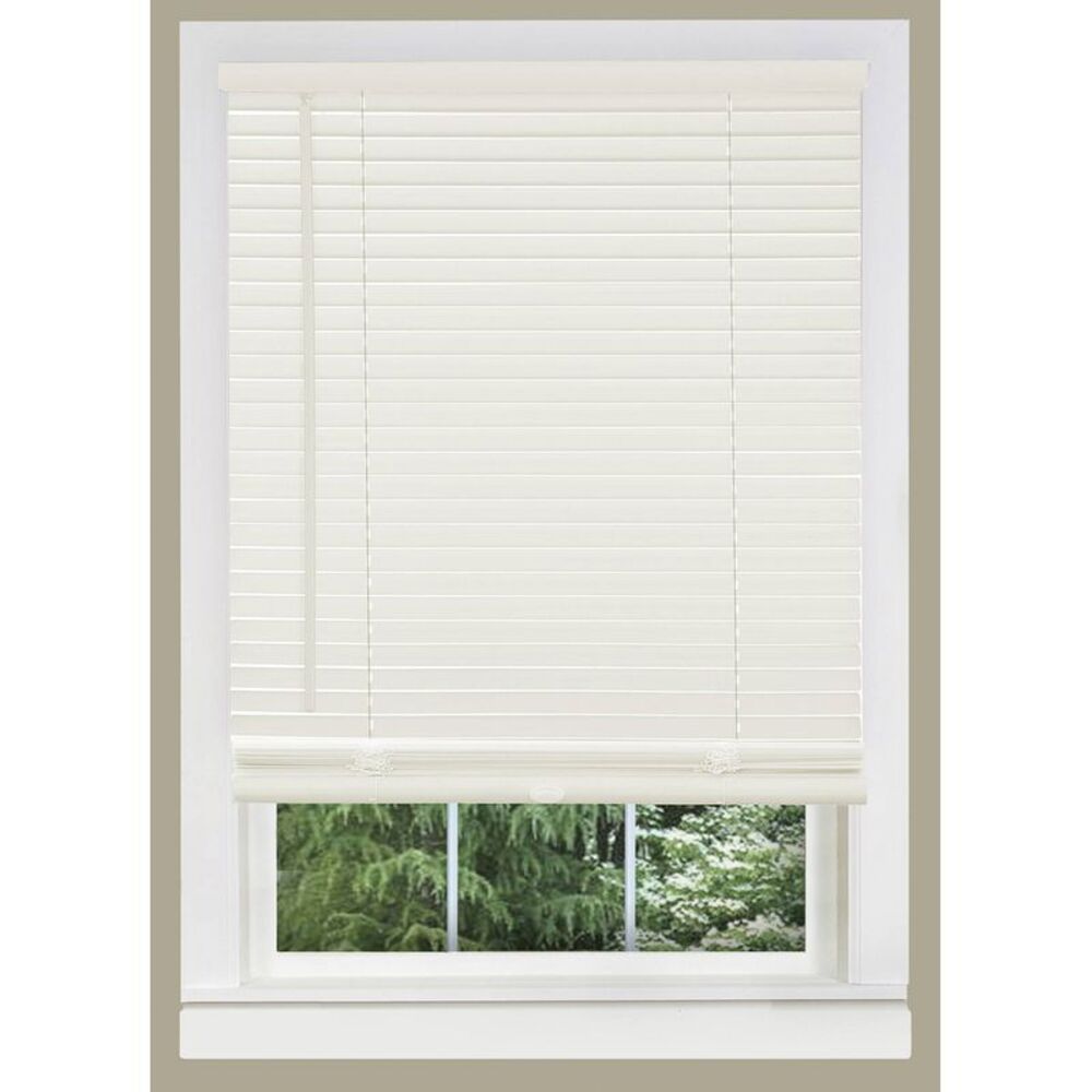 PowerSellerUSA 1" Slats Cordless Window Blinds, 48L x 36W Inches Solid Pattern